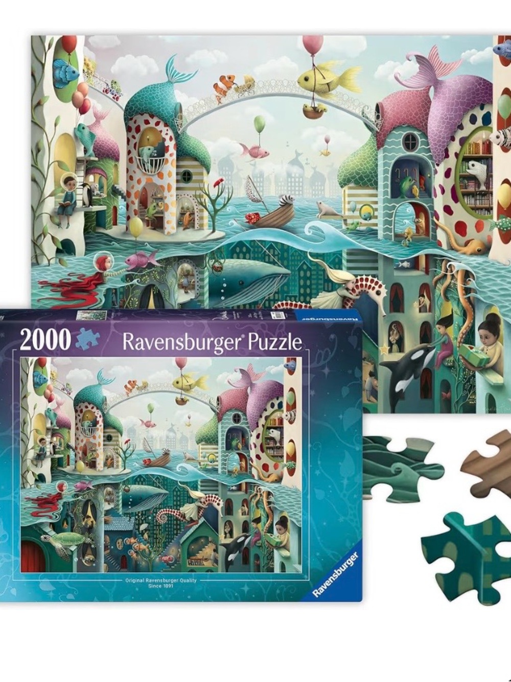 2000 Piece- Ravensburger “If Fish Could Walk” Puzzle